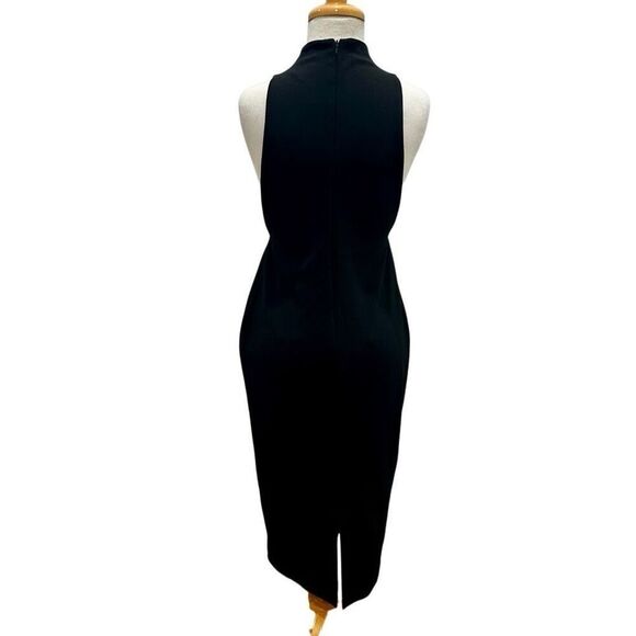 Solace London Maret Cutout Crepe High Neck Sexy Dress - Picture 2 of 4